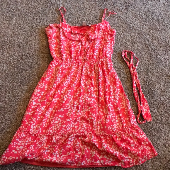 Forever 21 Dresses & Skirts - Forever 21 pink Lined Tank Top Dress Spotted White